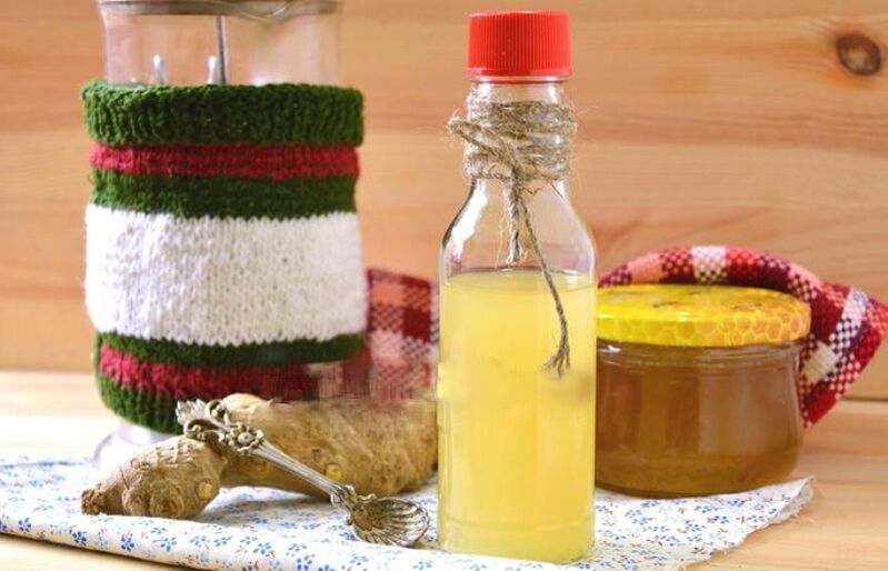 inkivääri tinktuura sitruunalla ja hunajalla tehon parantamiseksi