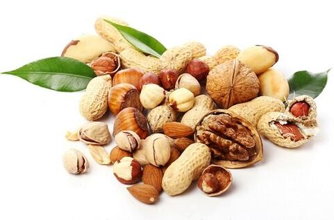 terveellisiä pähkinöitä tehon parantamiseksi